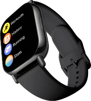 Xiaomi Redmi Watch 5 Lite svart front höger sida botten