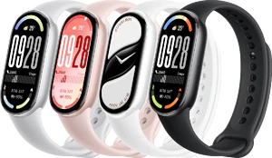 Xiaomi Smart Band 10 kleuren overzicht schuin