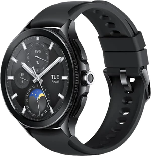 Xiaomi Watch 2 Pro zwart voorkant rechterzijkant