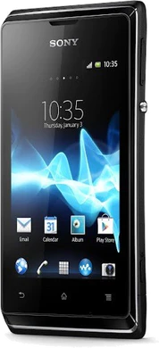 XpEria e copertina frontale nero