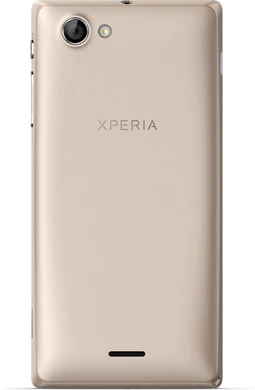 Xperia J guld baksida