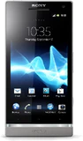 Xperia SL front dark sølv