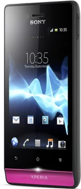 Xperia miro front 40v pink