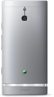 XPeria p achterkant v zilver