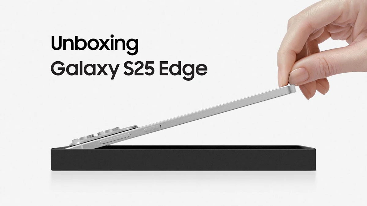 Samsung Galaxy S25 Edge unboxing: ultra dun, titanium frame & 200 MP camera