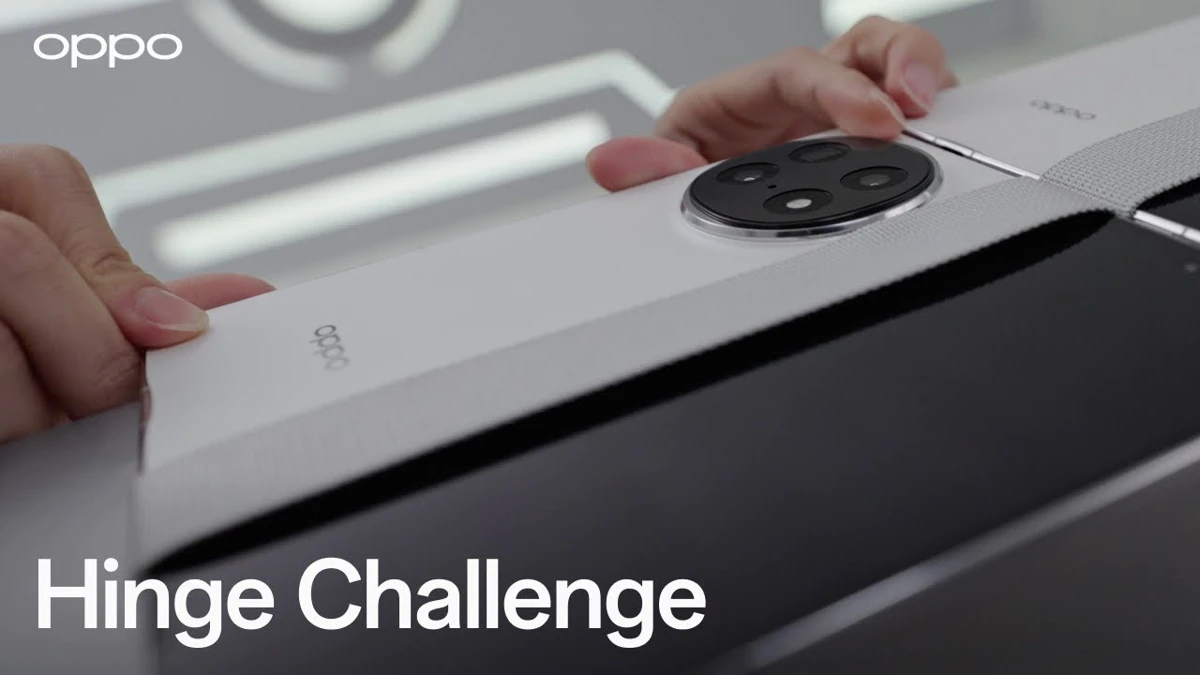 De scharnierkracht van de OPPO Find N5 getest: hoe sterk is deze flip-telefoon?