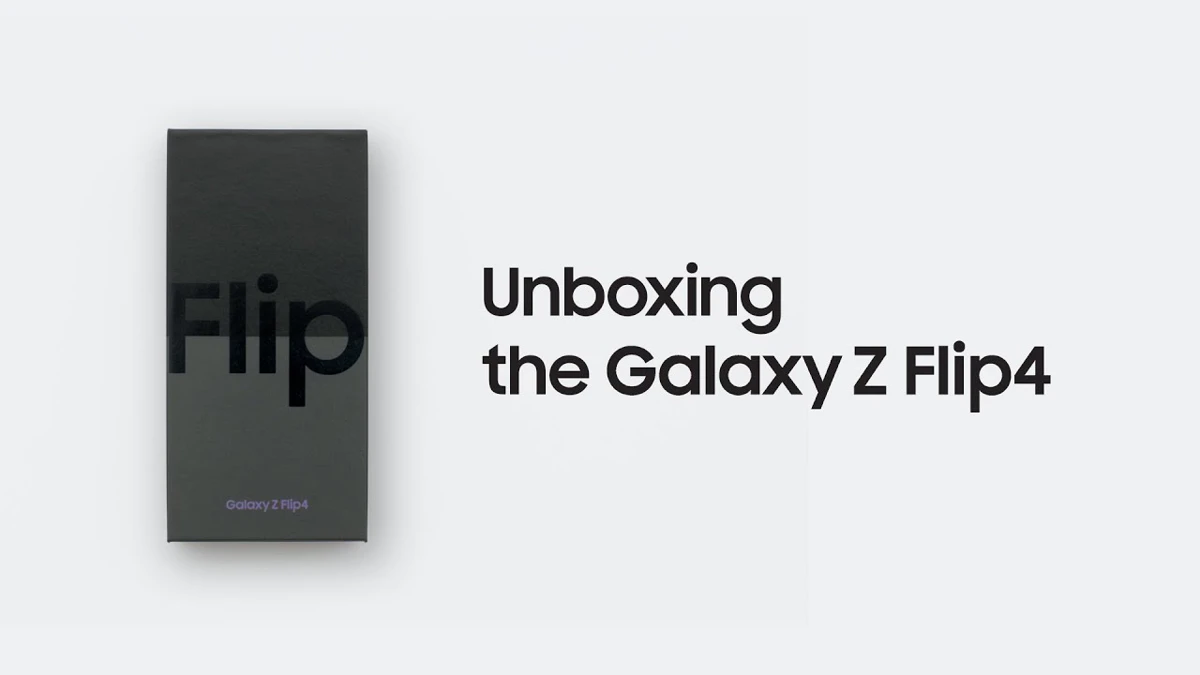 Samsung Galaxy Z Flip 4 unboxing: dit zit er in de doos en specificaties