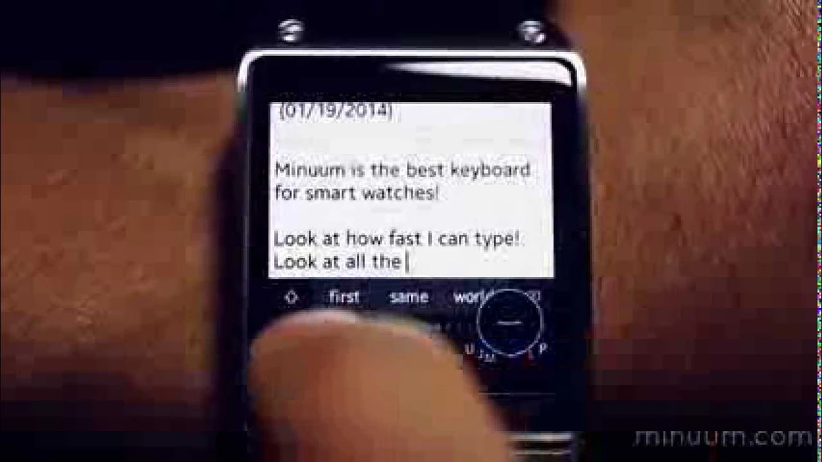 Typen op je smartwatch? Ontdek Minuum, het slimme toetsenbord voor kleine schermen