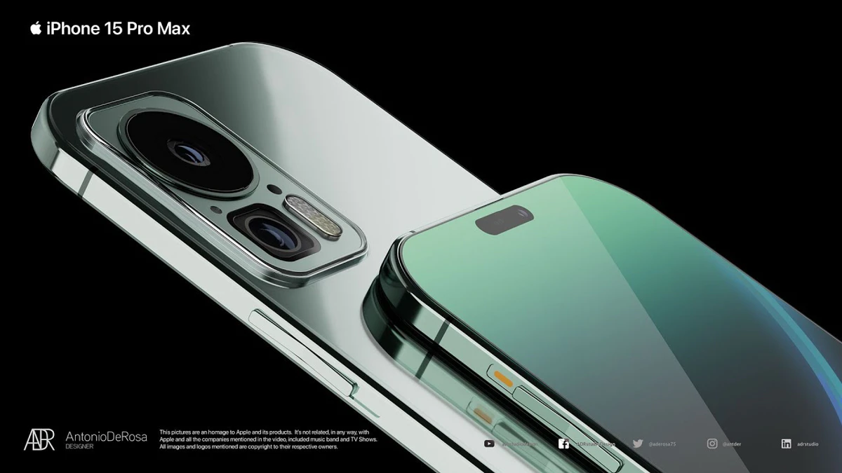 Dit zou de Apple iPhone 15 Pro Max kunnen worden – futuristisch concept ontwerp