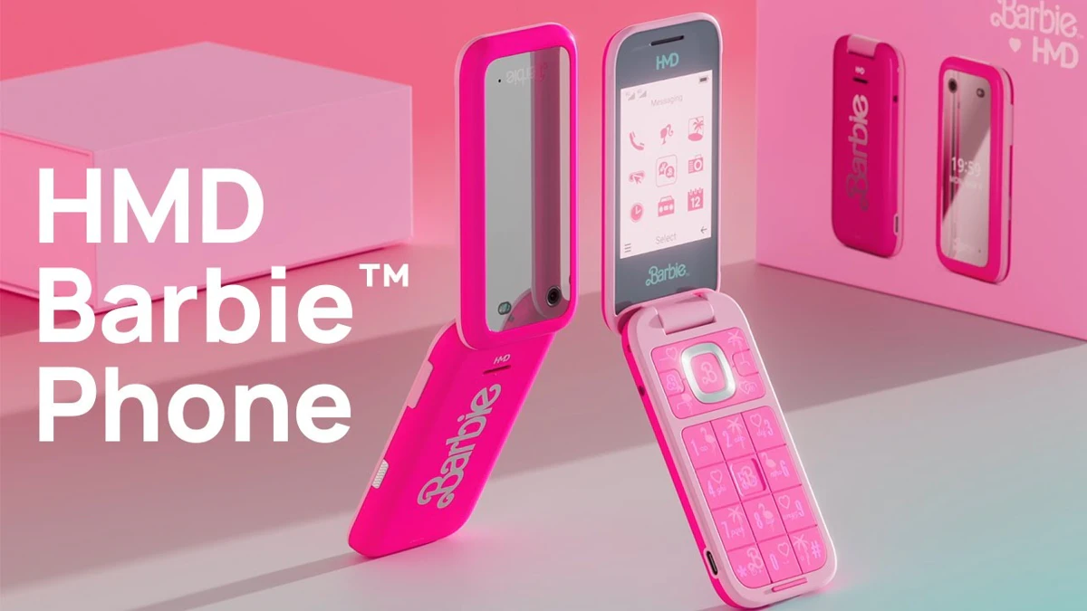 De ultieme Barbie flip telefoon: stijlvol, roze en vrij van digitale afleiding
