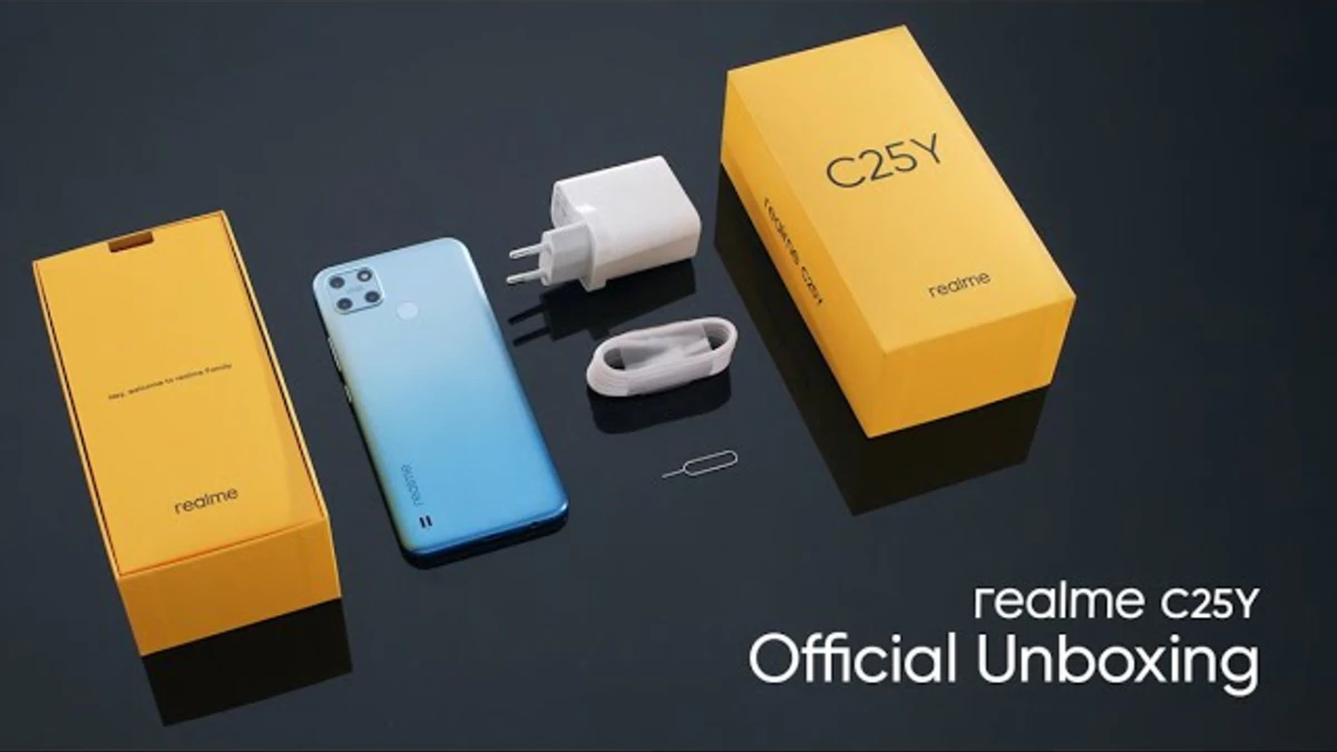 Realme C25Y unboxing: 50MP camera, 5000mAh batterij en specificaties bekeken