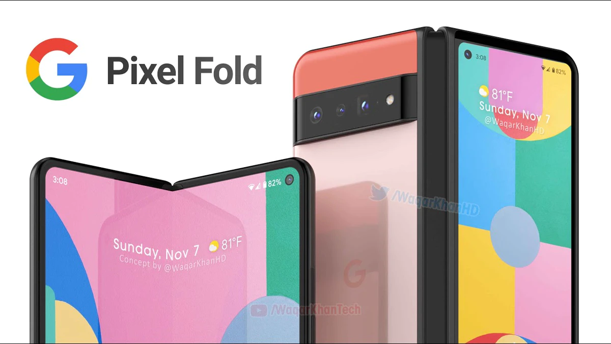 Eerste blik op de Google Pixel Fold: vouwbare smartphone met Pixel 6 design