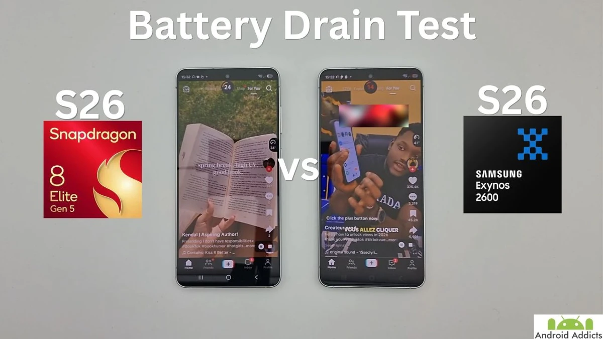 Samsung Galaxy S26 Exynos vs Snapdragon: betere prestaties, maar kortere batterijduur