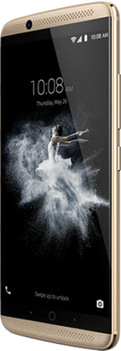 ZTE Axon 7 oro tapa delantera lado derecho