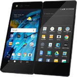 ZTE Axon M zwart voorkant rechterzijkant schuin