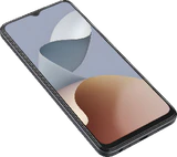 ZTE Blade A54 harmaa etupuolella vasen puoli pohja