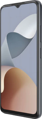 ZTE Blade A54 harmaa etupuolella oikea puoli