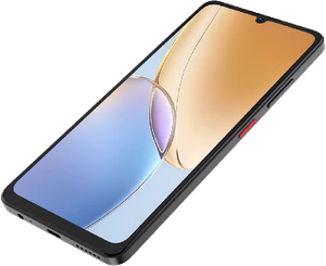 ZTE Blade A56 noir couverture à droite en bas aslant