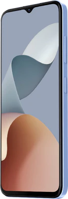 ZTE Blade A73 blå front höger sida