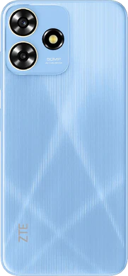 ZTE Blade A73 blå tillbaka