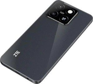 ZTE Blade v55 schwarz Rückseite linke Seite Unterseite schräg