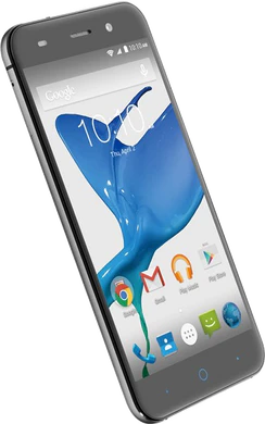 ZTE Blade V6 noir couverture côté gauche aslant