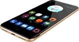 ZTE Blade V7 kulta etupuolella oikea puoli pohja